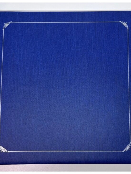 Creative Memories Other - Creative Memories Scrapbook Album 12x12 Blue w/ Pages Silver Foil Old Style